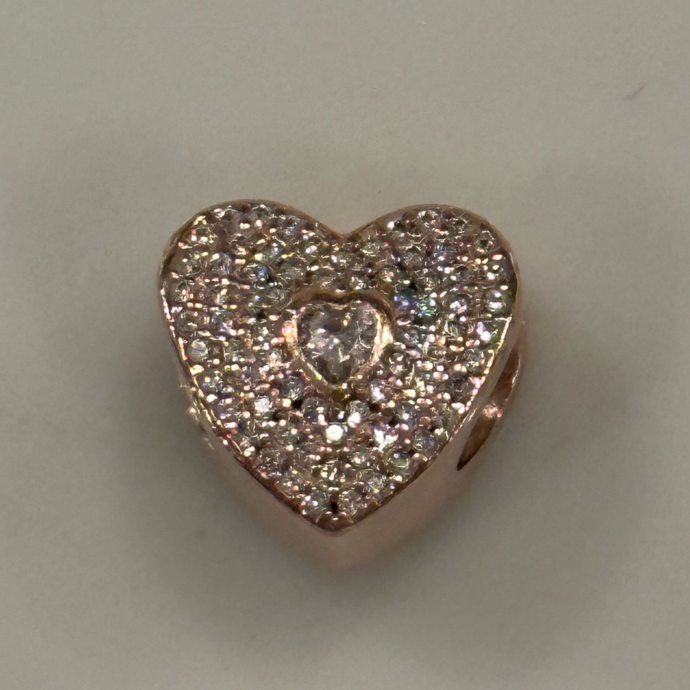 Authentic Retired Pandora Rose Sweetheart Charm